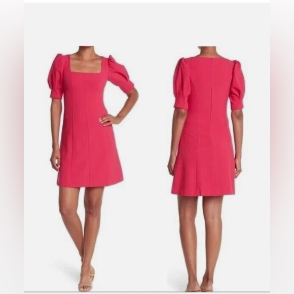 Eliza J Puff Sleeve Square Neck Dress - NWOT - Picture 6 of 6